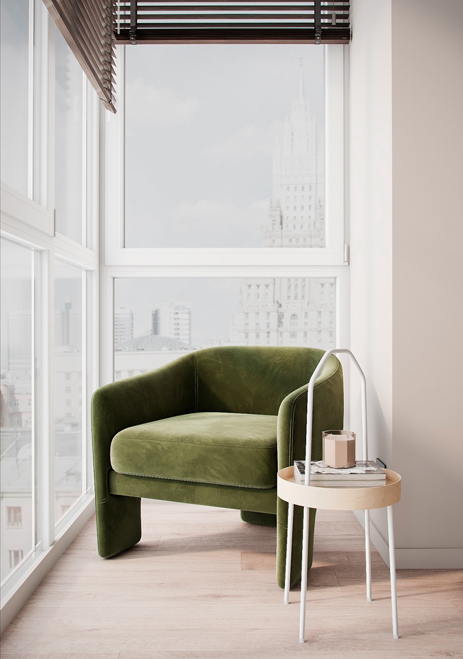 原木与绿色 打造出既清新又舒适空间-4