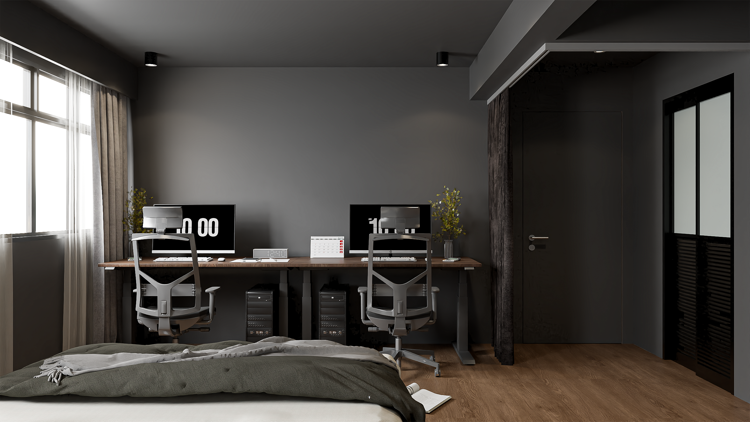 Dark Modern Contemporary Interior Design-4