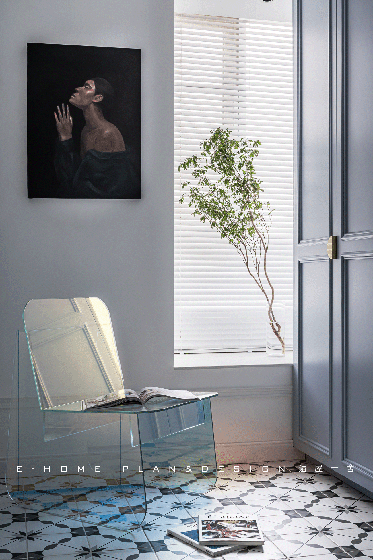 由入户衣帽间，进入一个画廊般的家-7