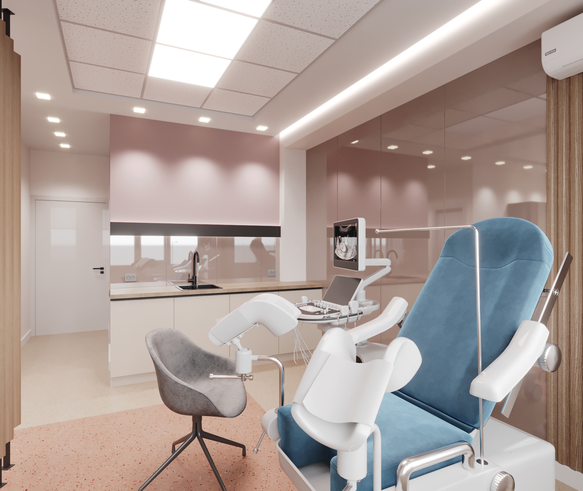 “Erebuni” 妇产科诊所检查室室内设计与规划丨亚美尼亚丨Design_14,Narek Azaryan-17
