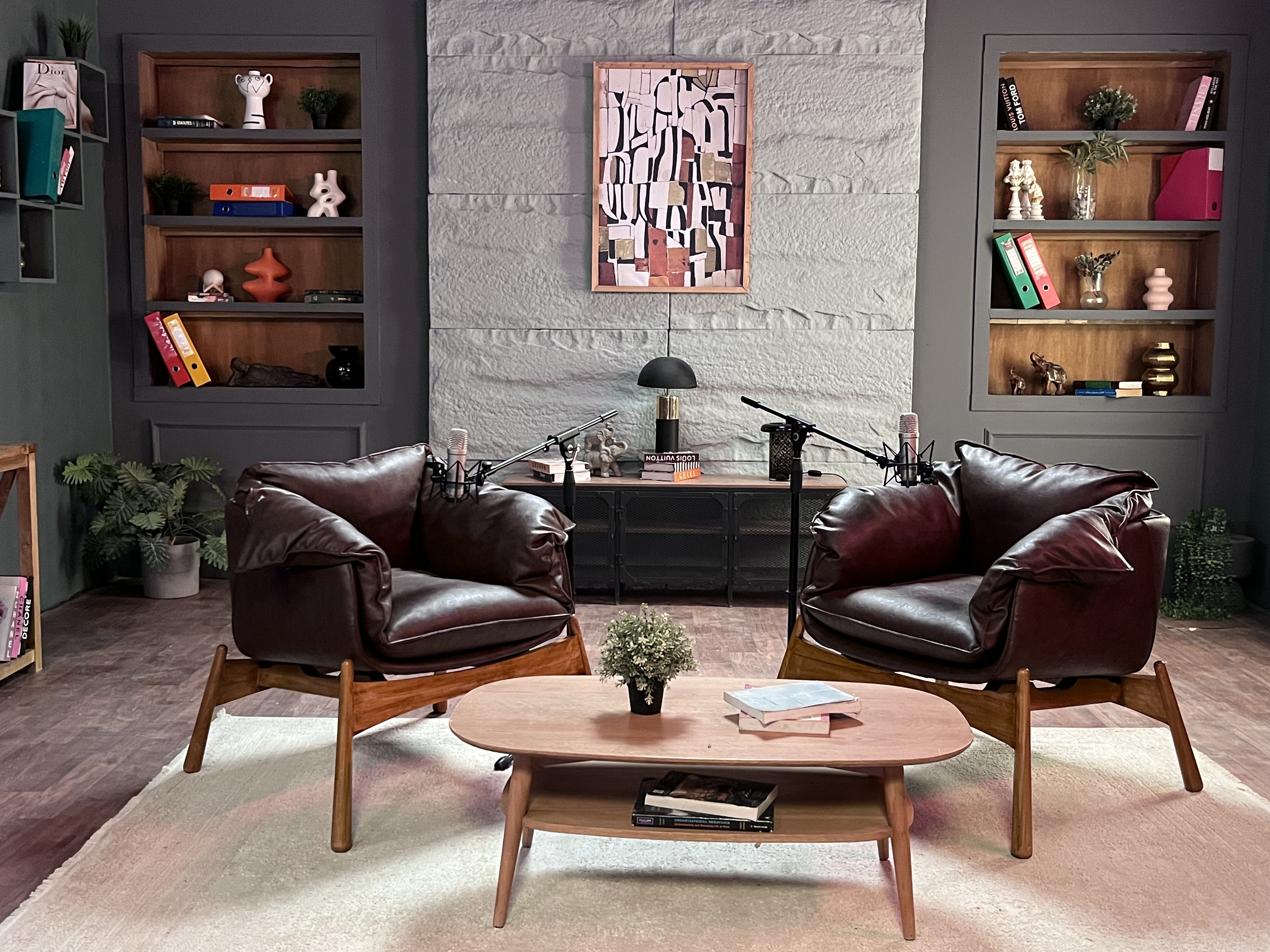 Modern Podcast Studio Interior Design .-1