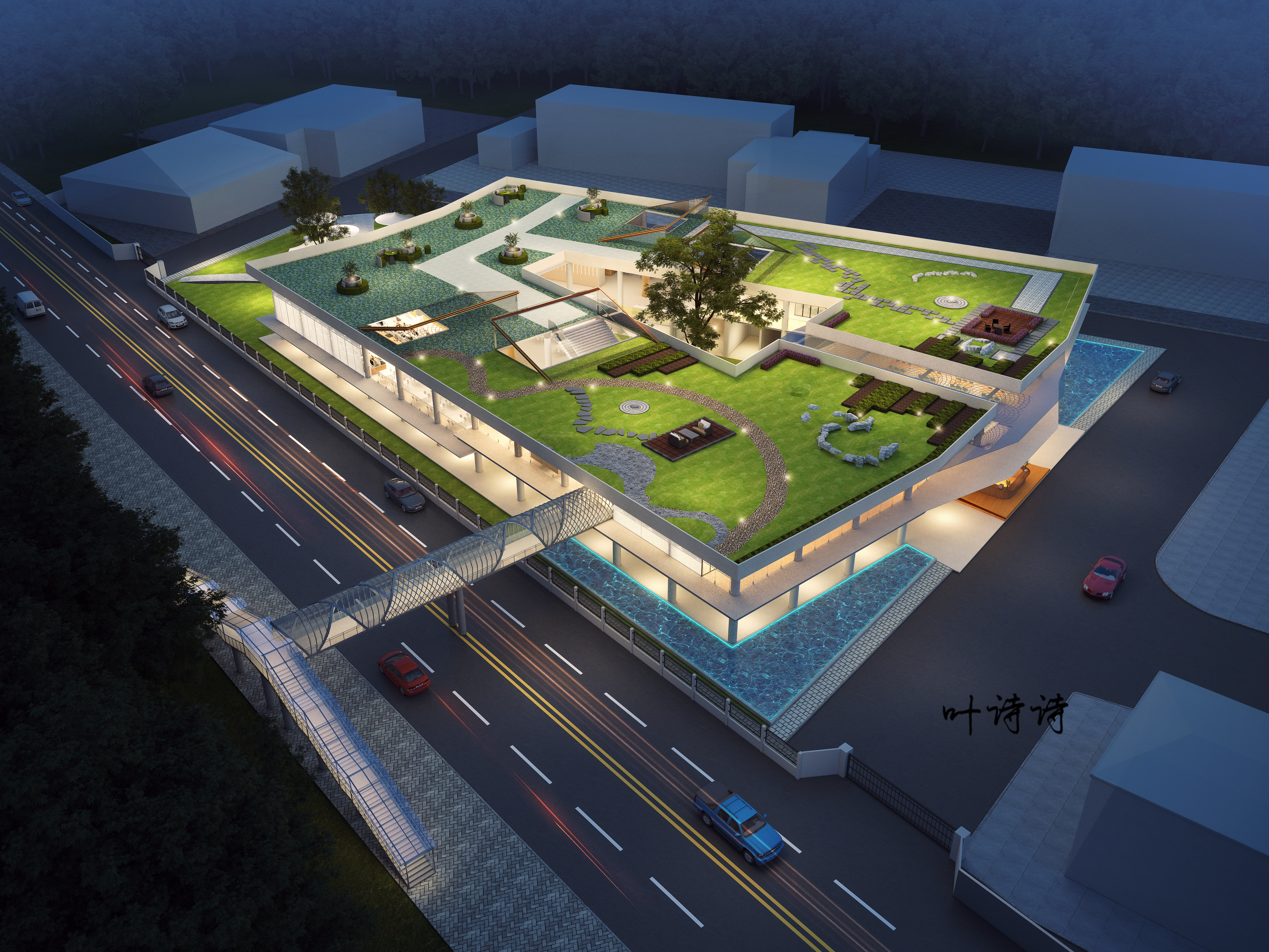 室外效果图|公共建筑设计-5