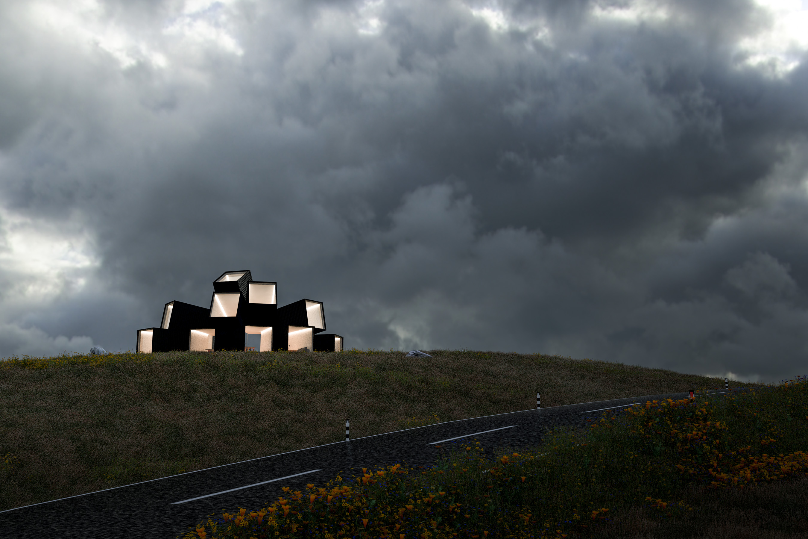 德国黑森林里的集装箱办公室-10