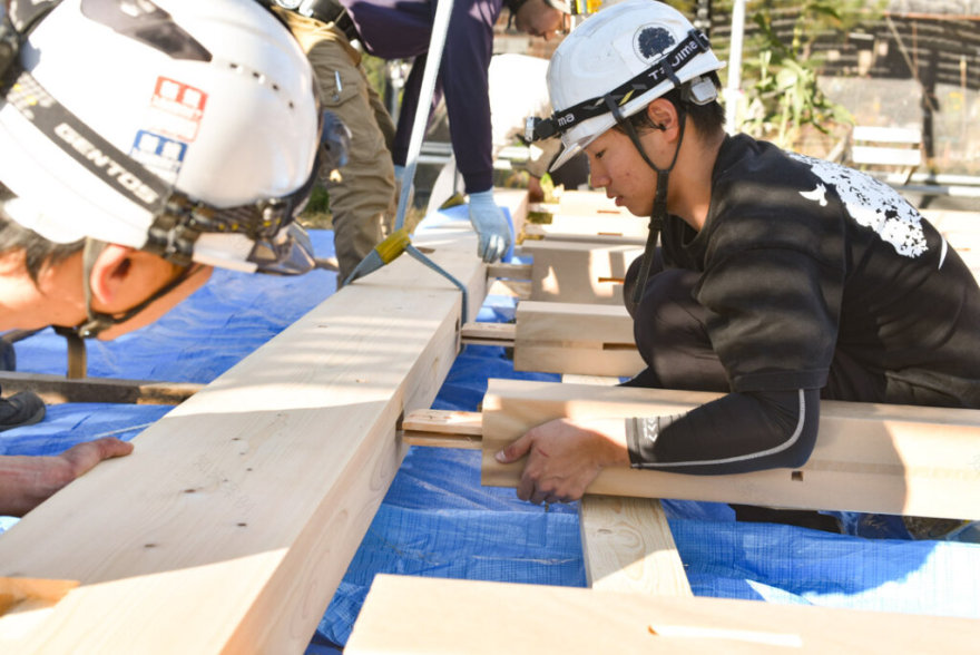 根の上の石場建て8 建前丨水野设计室-17