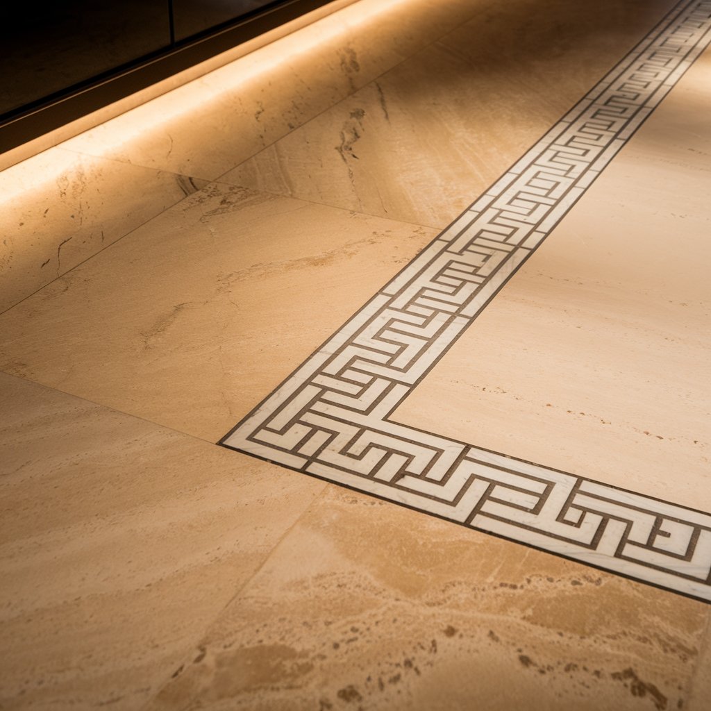 奢华米色与白色大理石餐厅设计-21