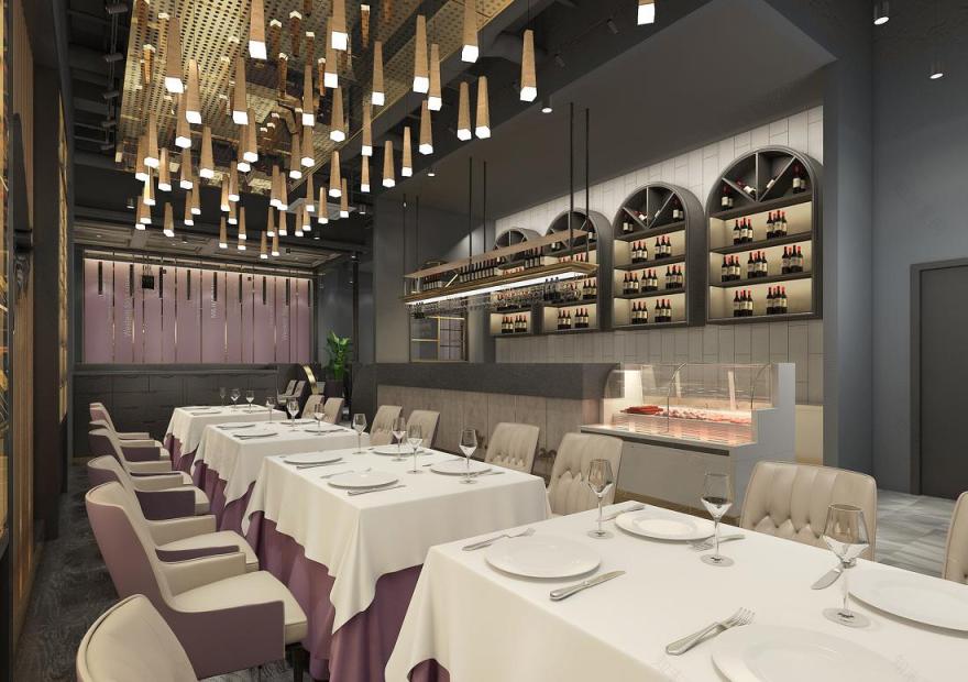 工业风高档西餐厅,豪牛先生演绎美食新境界-10