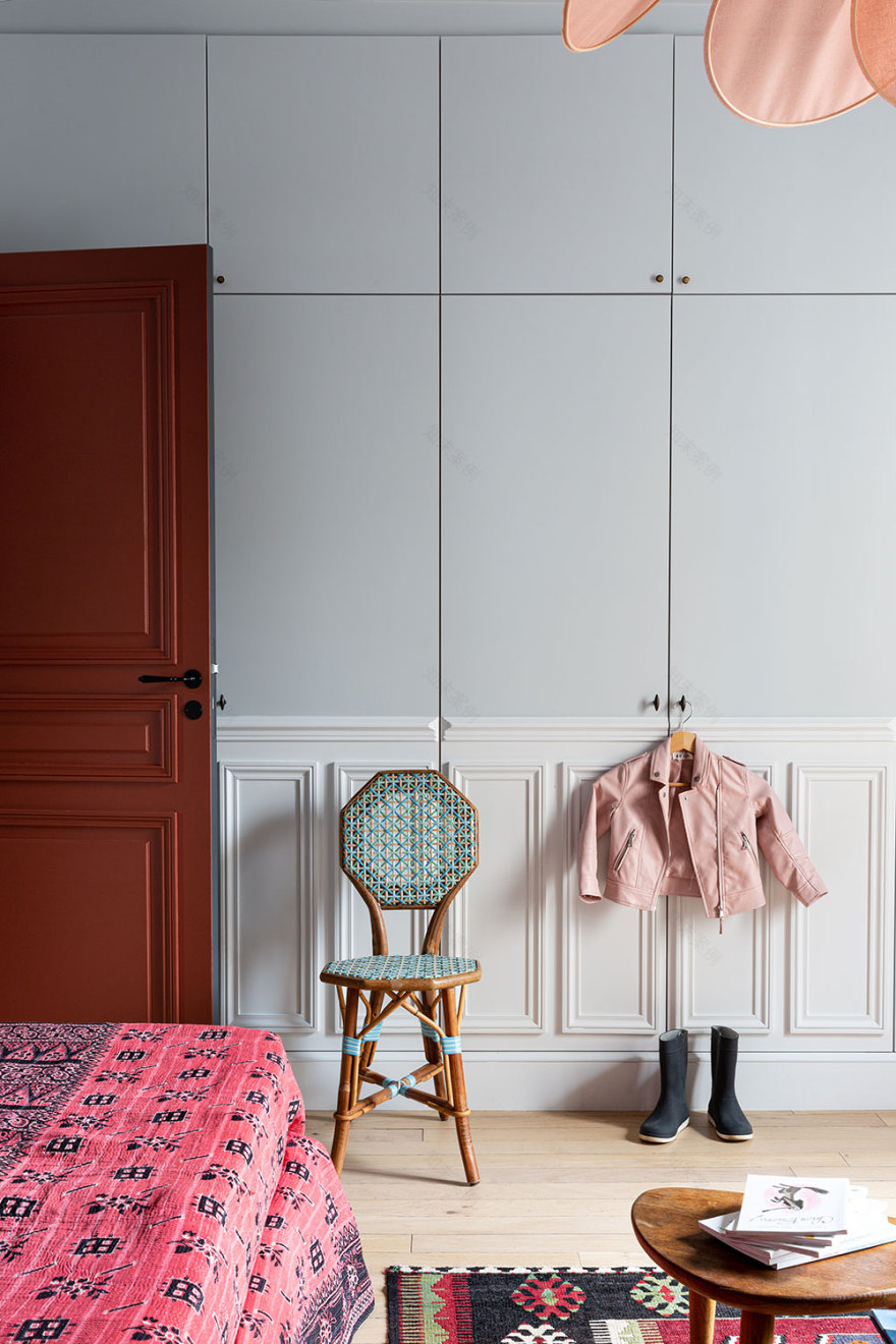巴黎活力四溢的家庭公寓设计-12