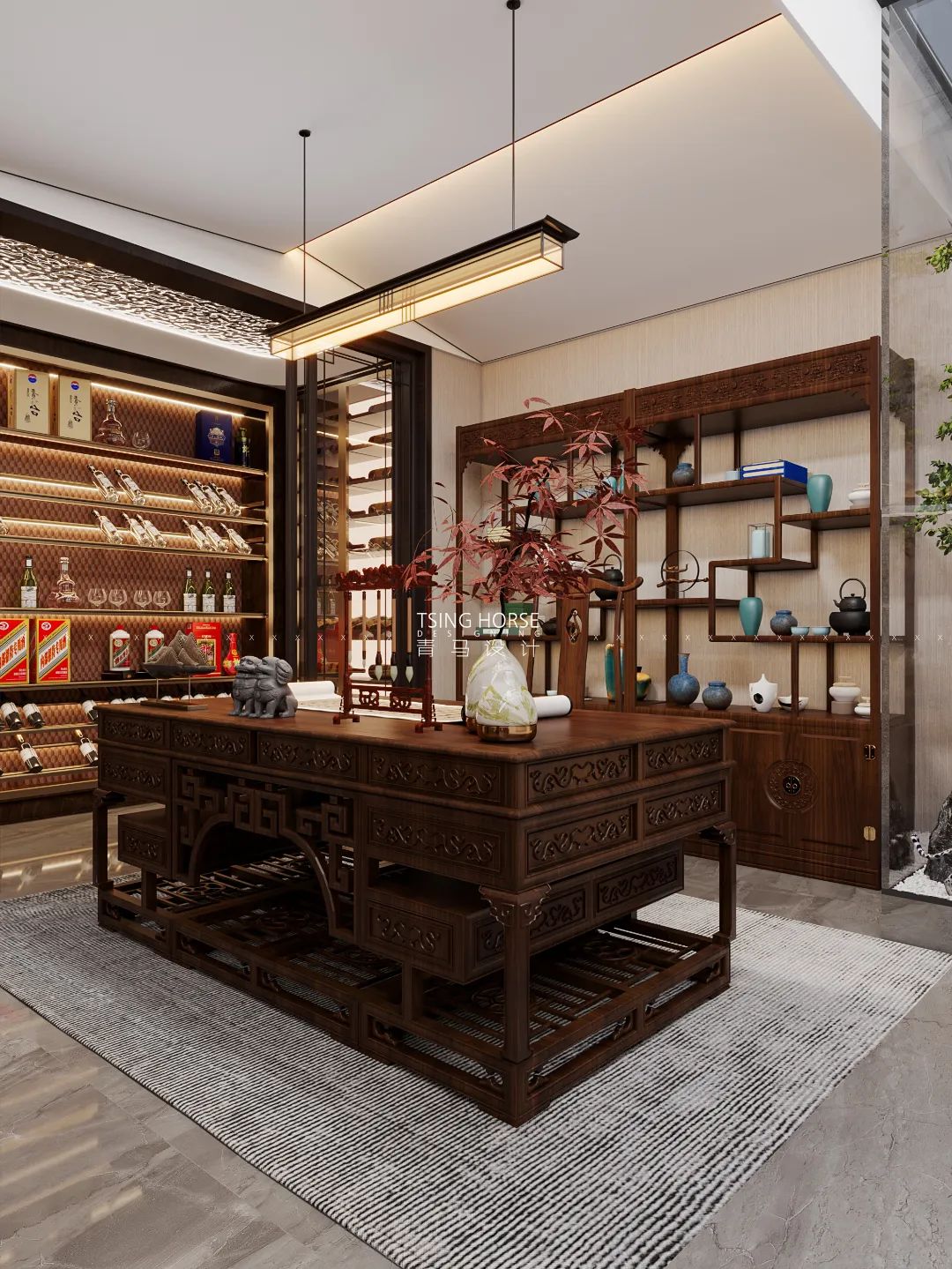 招商央玺现代轻奢别墅空间设计丨周昆设计团队-47