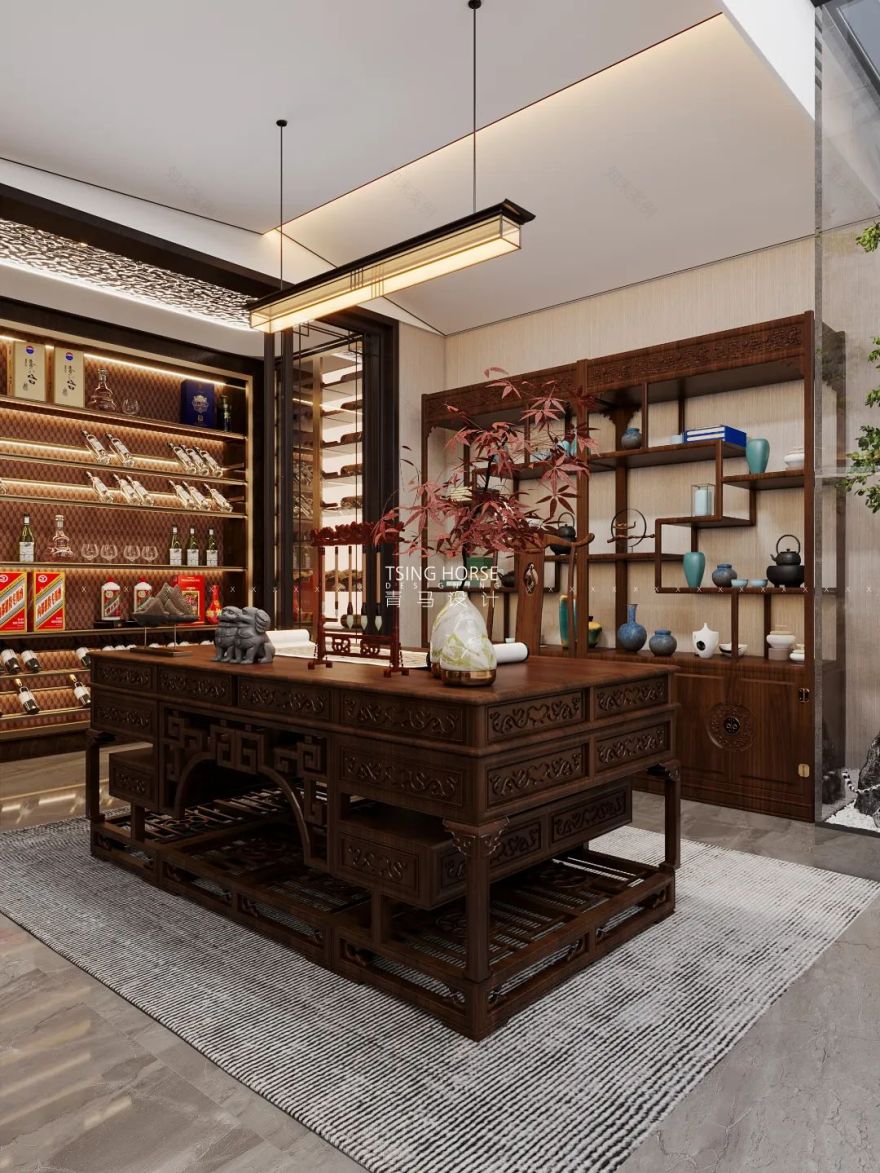 招商央玺现代轻奢别墅空间设计丨周昆设计团队-47