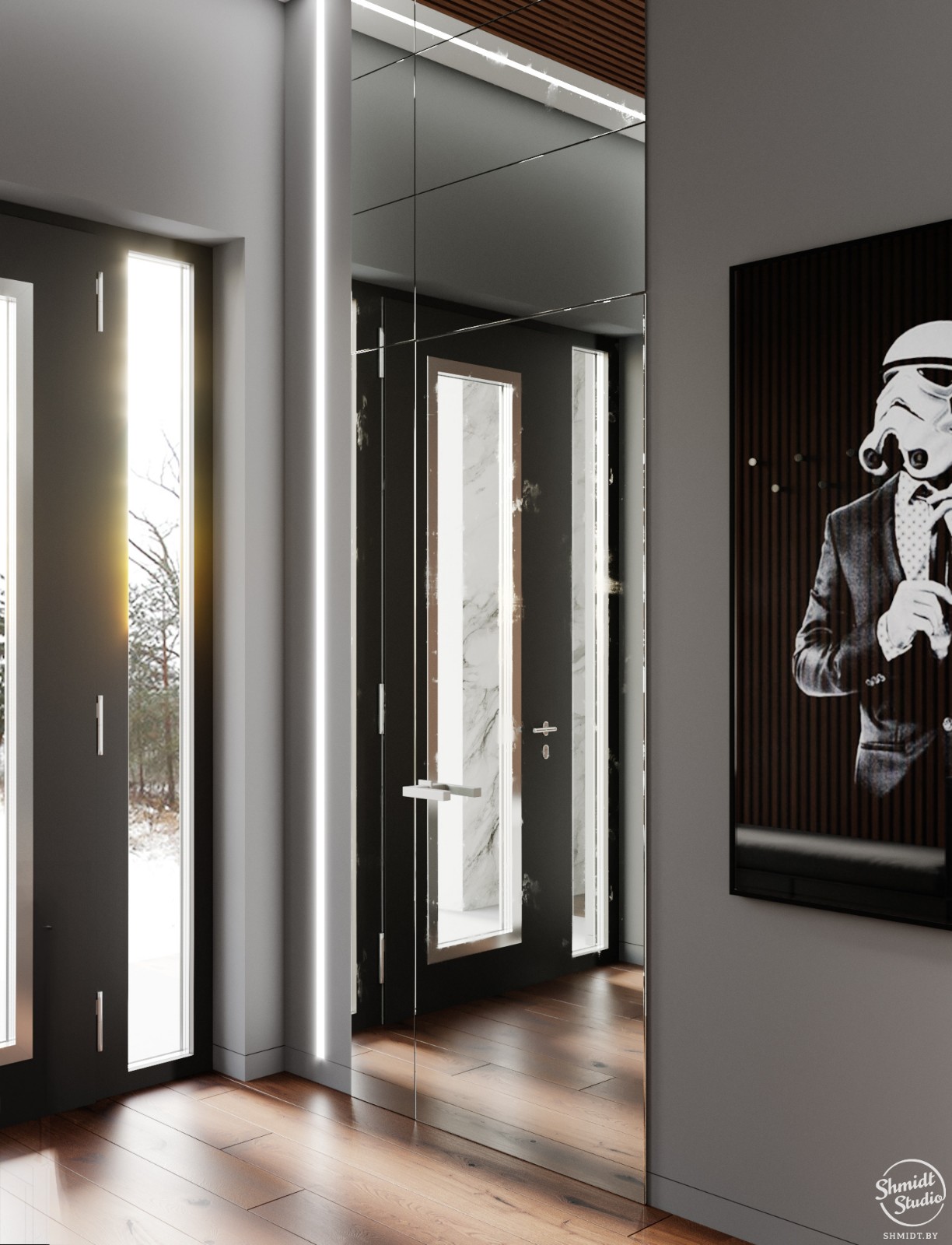 明斯克 100m²现代优雅住宅设计-25