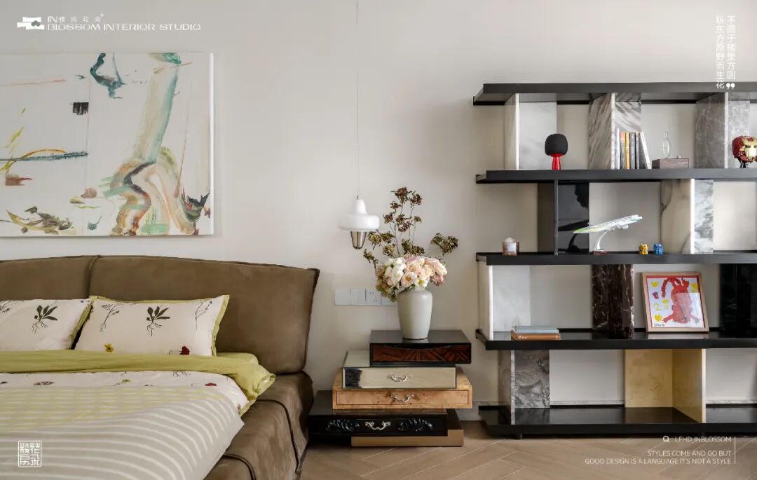 楼房花朵INBLOSSOM|私宅实景案例|龙湖麓宸200㎡现代法式下叠-43