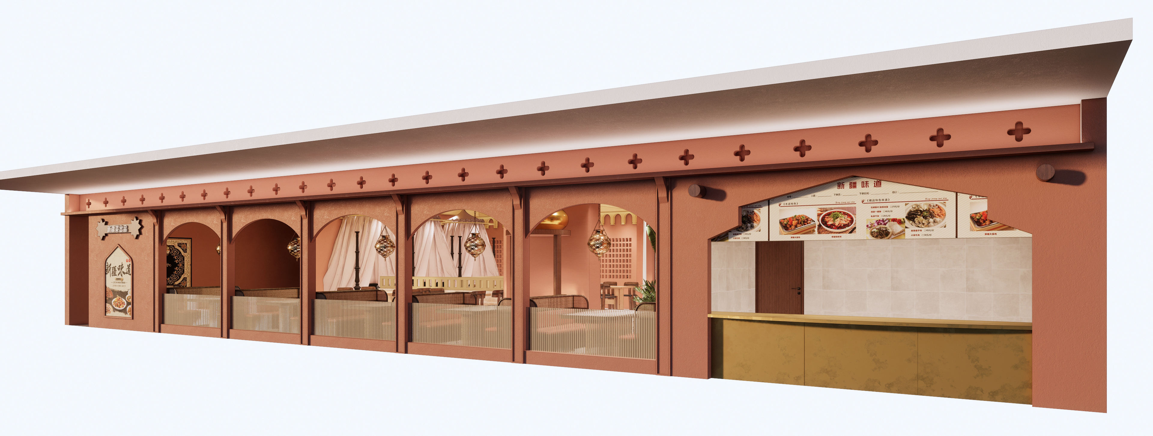 福州新粤情新疆菜丨中国福州丨Znd设计事务所-6