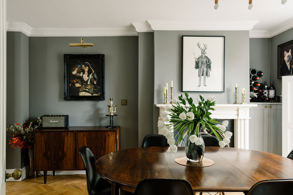 伦敦乔治亚风格住宅的优雅内饰-10