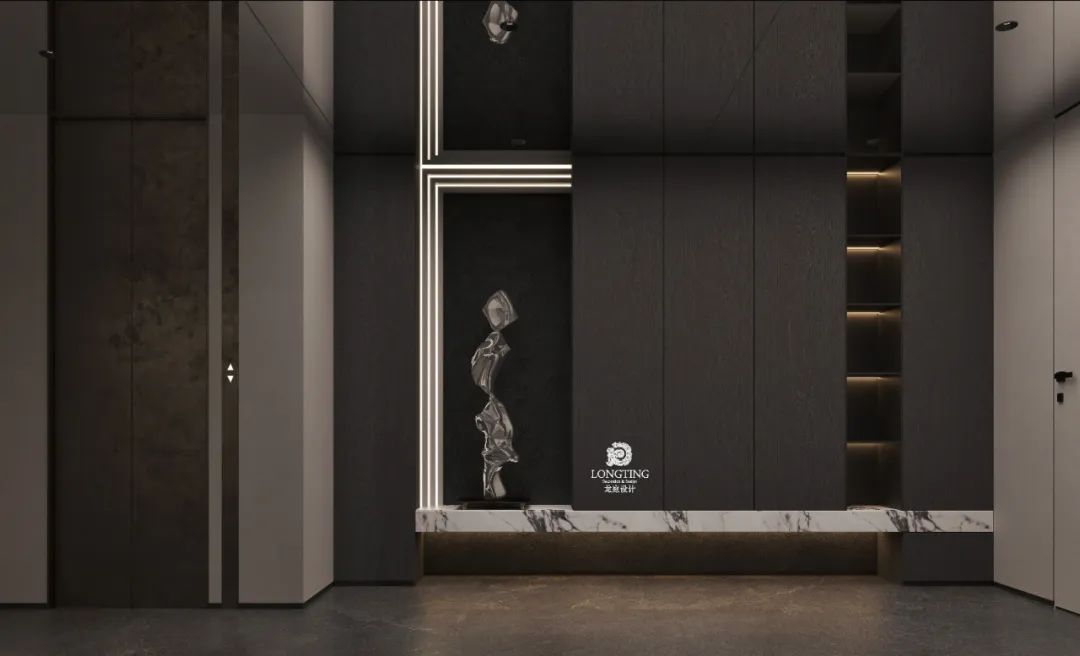 汀泽湾自然优雅家居空间设计丨龙庭设计-33