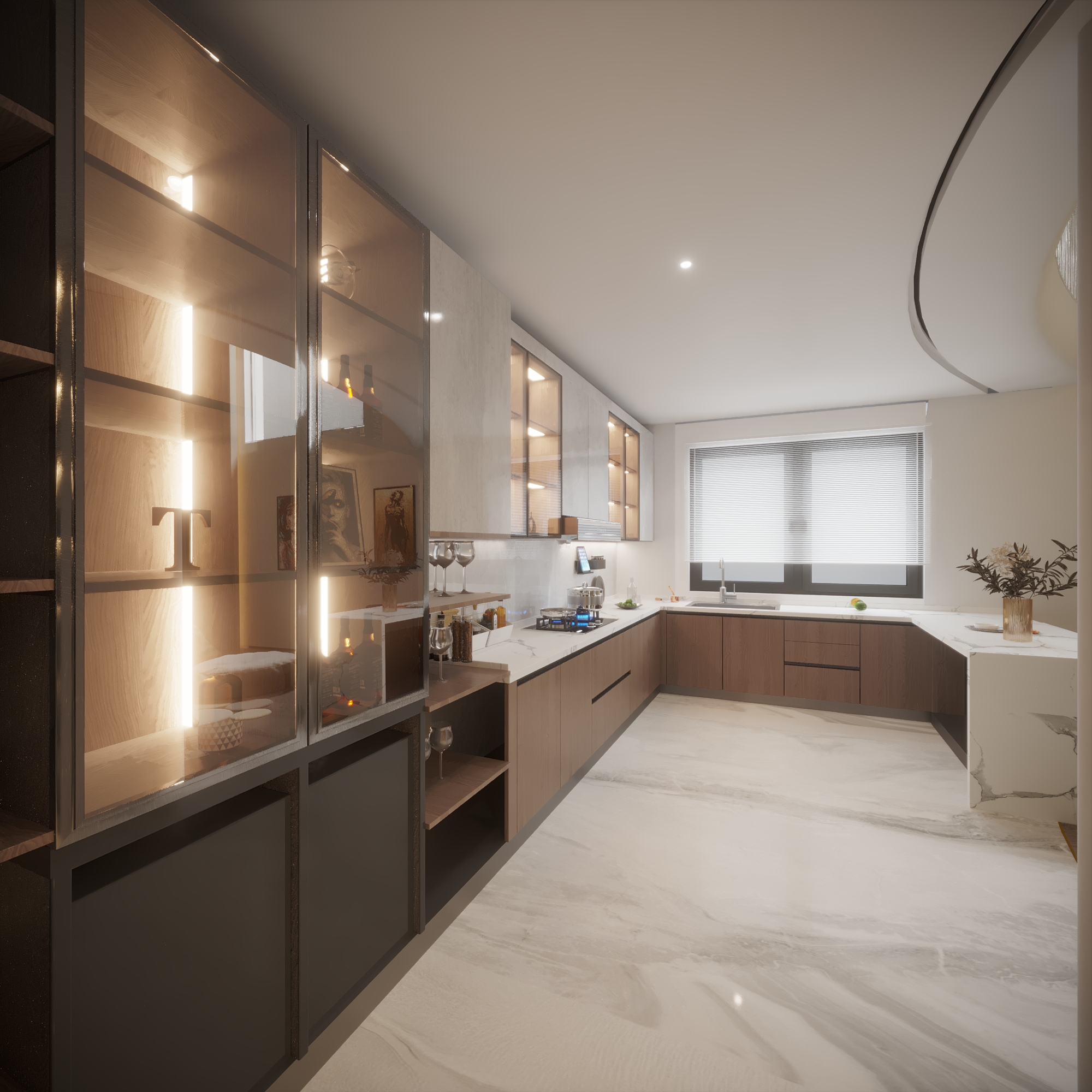 Villa Reception and Living Room and Kithcen Room 2023-9