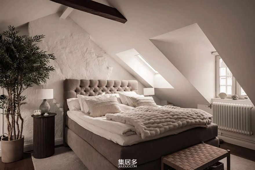 现代舒适家居:旧阁楼改造斯德哥尔摩新风尚丨瑞典斯德哥尔摩丨室内建筑师-30