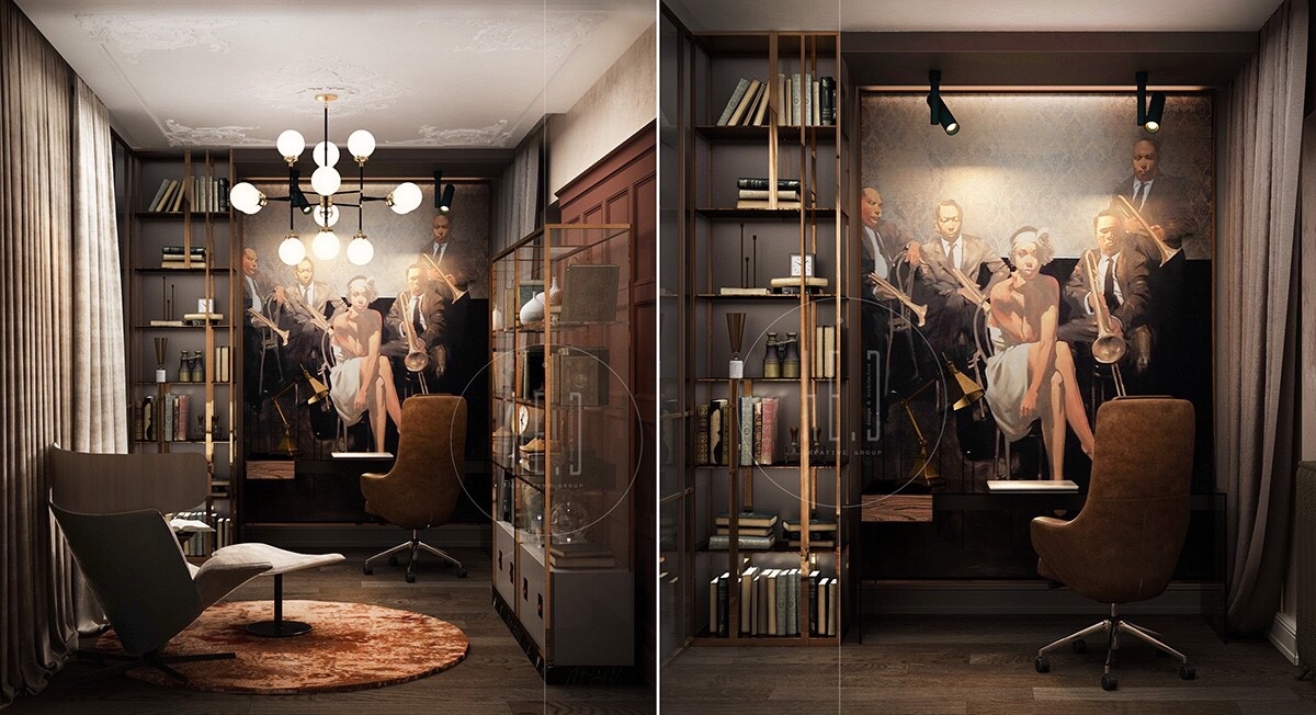 红+黄+绿 三色构造优雅复古家居 | he.D group-20