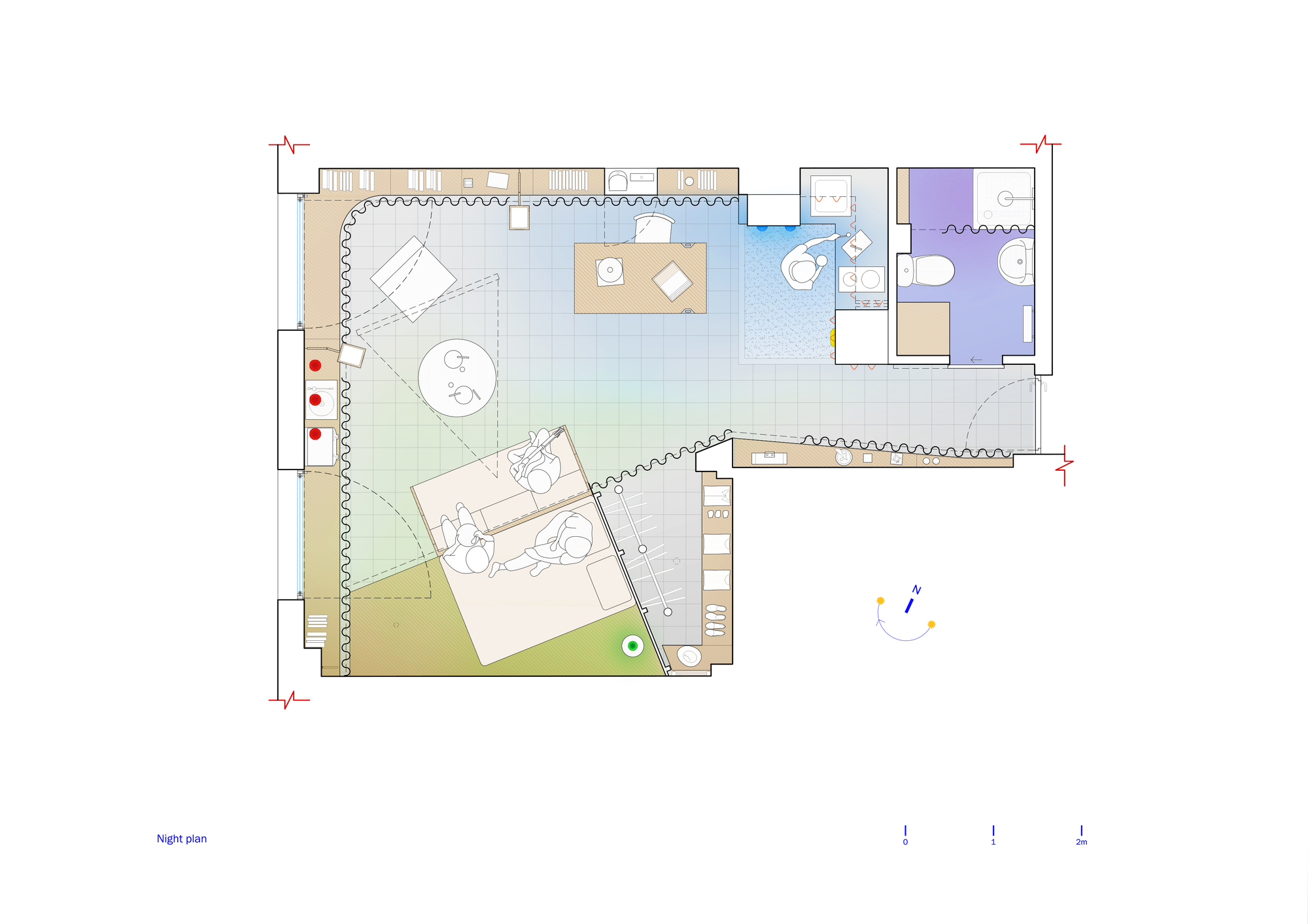 蜕皮公寓丨西班牙马德里丨Husos Architects-26
