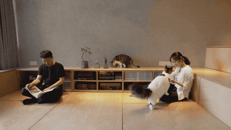 杭州夫妻买下40㎡破房，挖空地板造房中房，下班后在里面释放压力-46