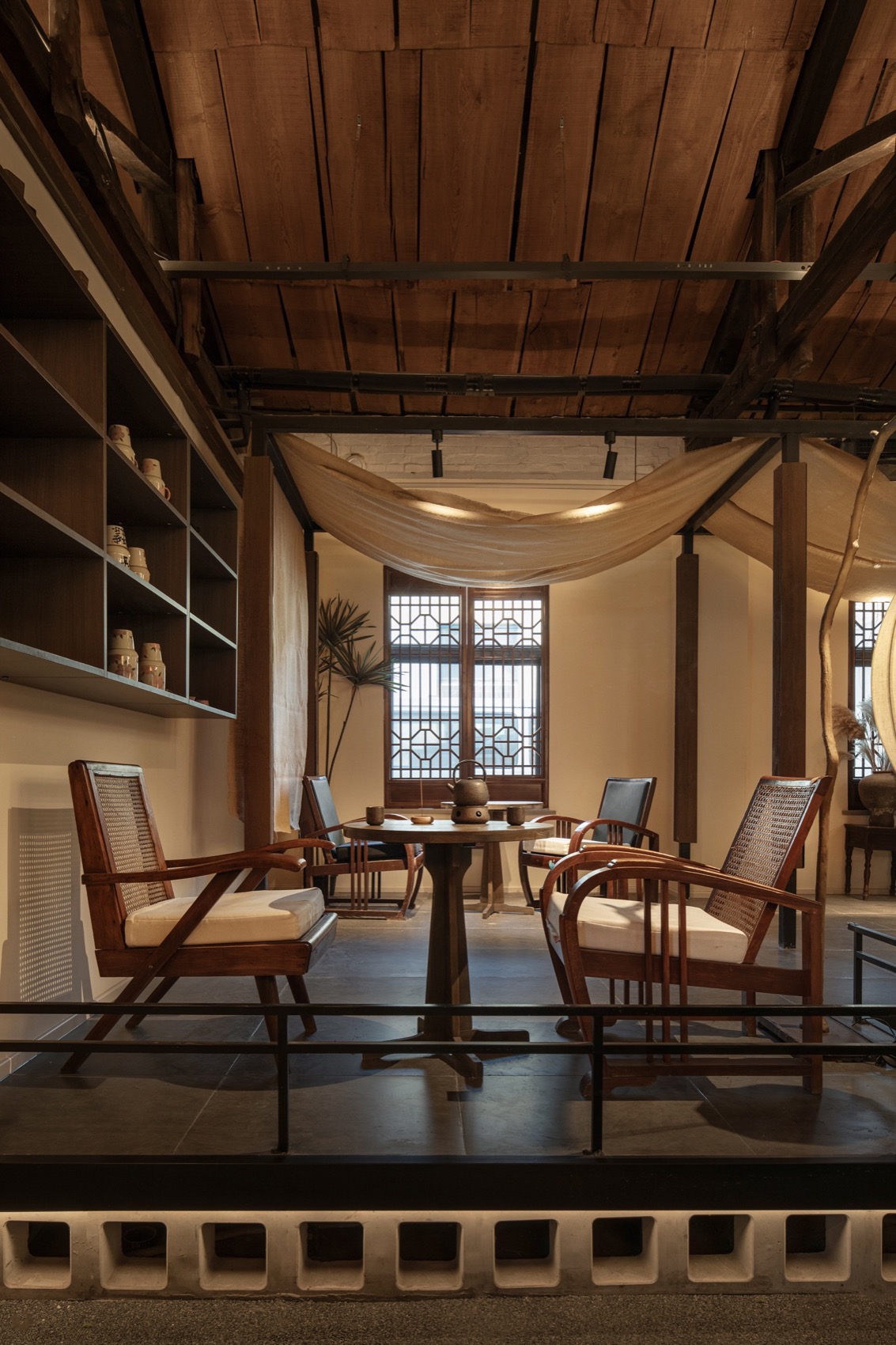 致朴茶肆丨中国太原丨斑斓空间设计-43