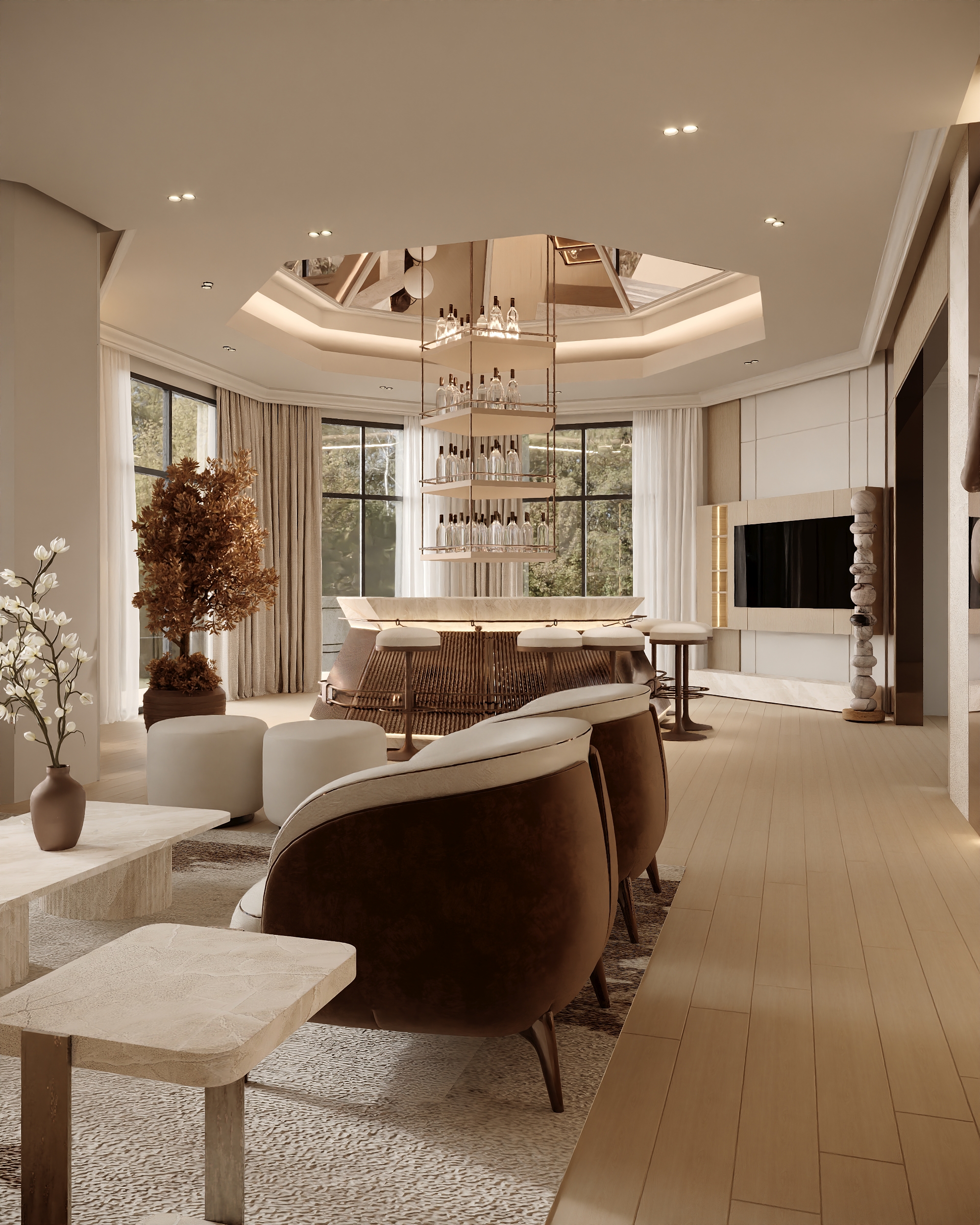 LIVING AREA WITH DRINK ZONE-14