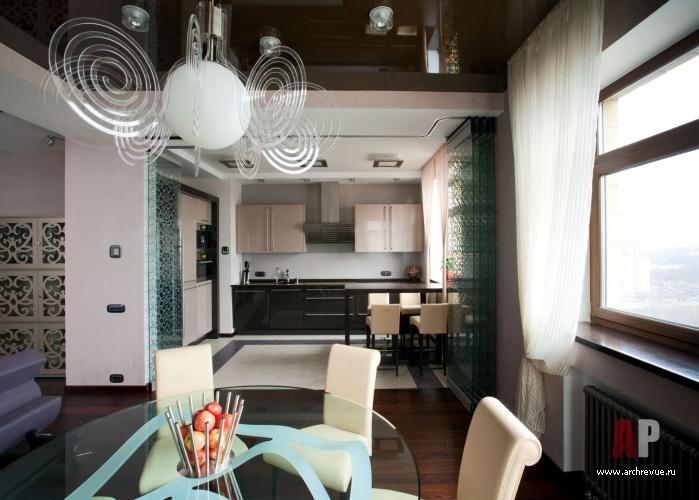 带镂空隔断的公寓室内设计丨Гулина Светлана,Анна Заводовская-12