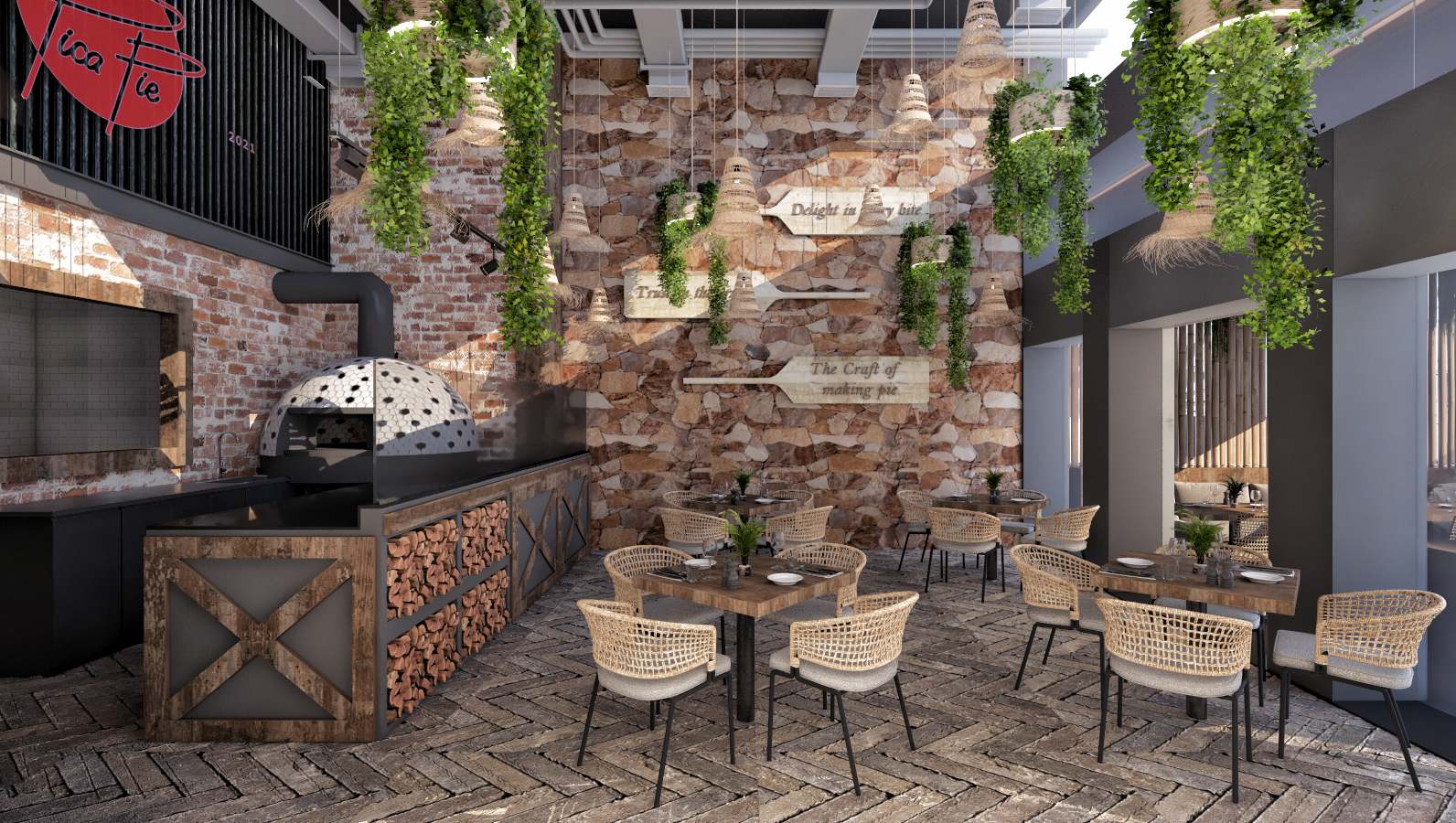 Pica Pie Restaurant-interior design-1