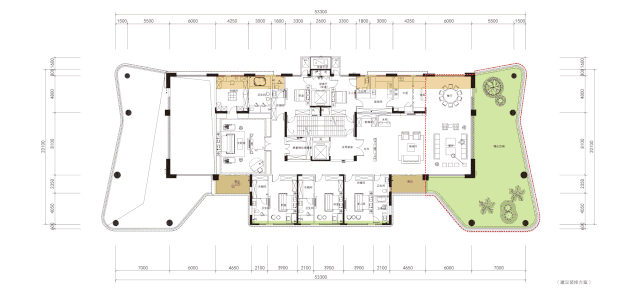 一层一户,创新“大平层”(230·760㎡多个面积段)-154