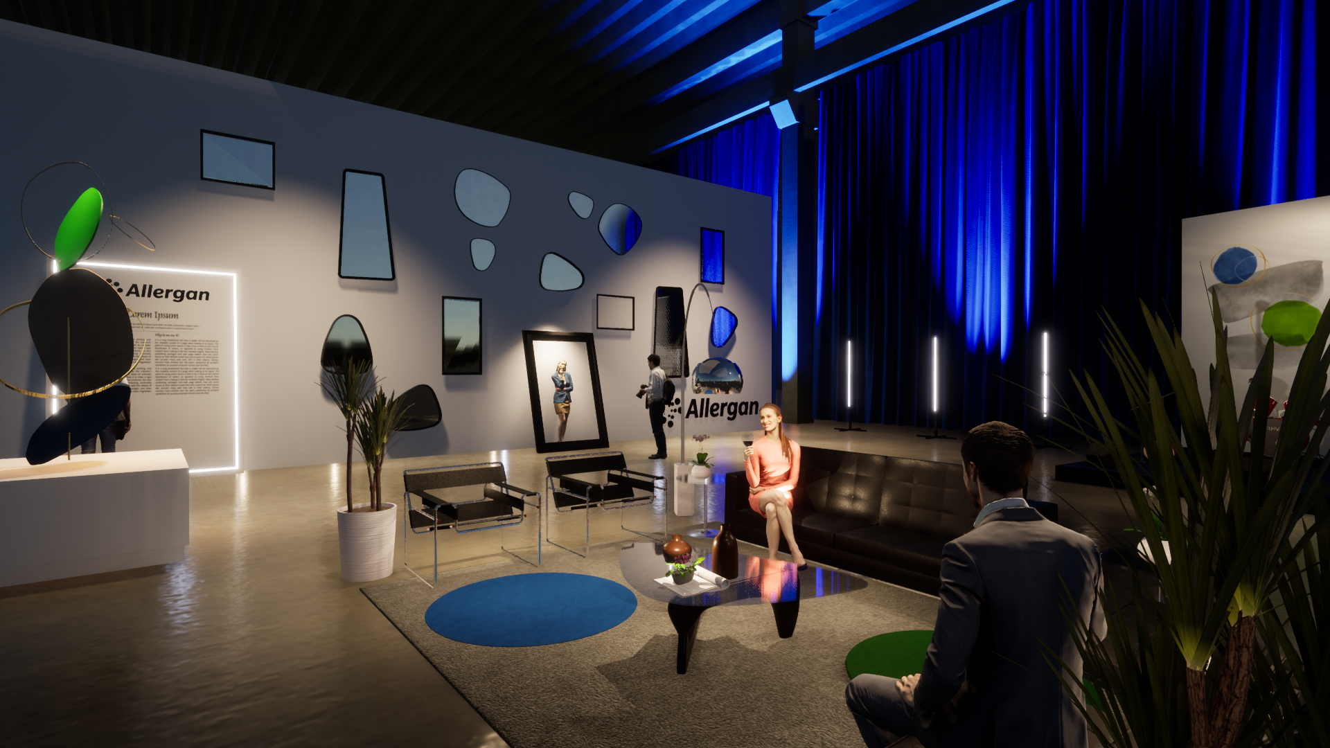 Cenografia Allergan Tátil lançamento-6