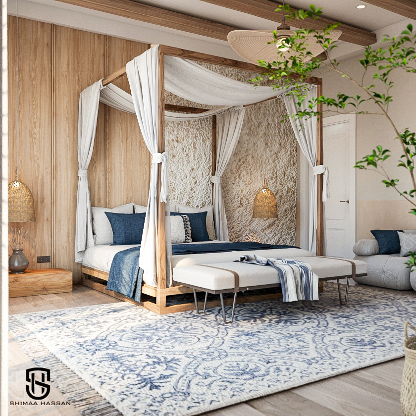 boho 卧室带浴室设计-7