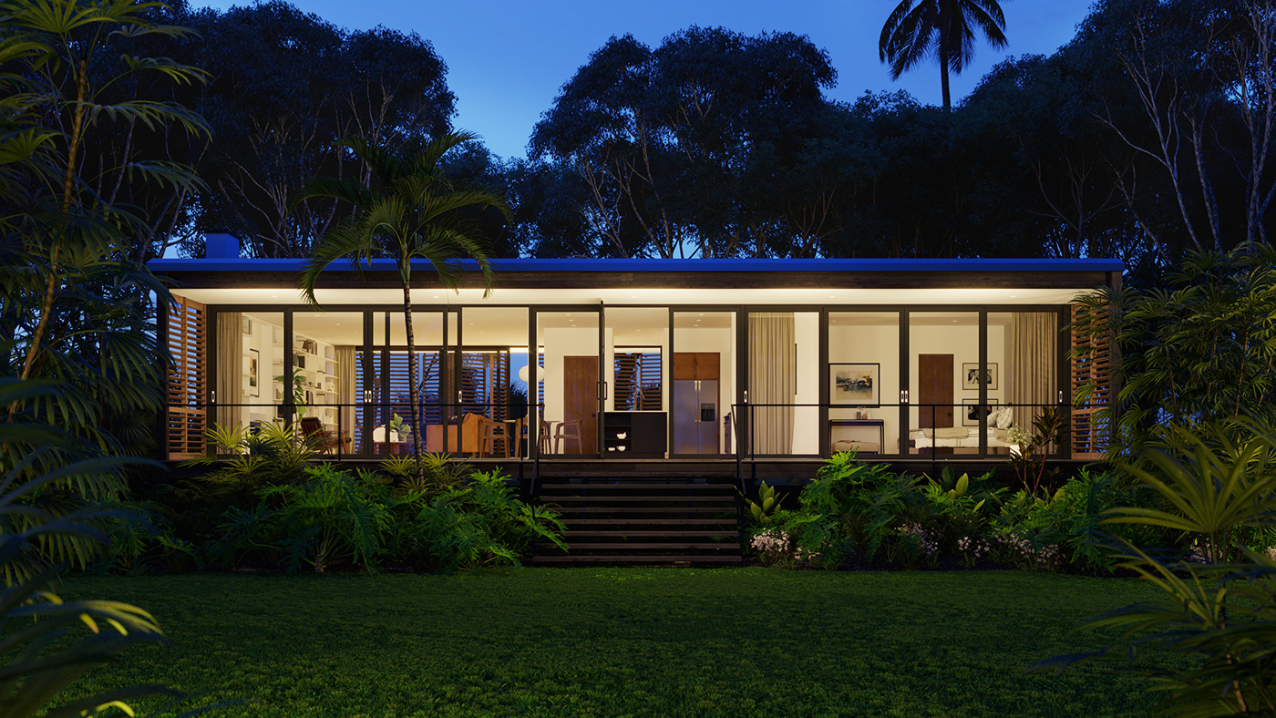 Miami 风情度假屋——Brillhart 建筑事务所的惊艳设计-8