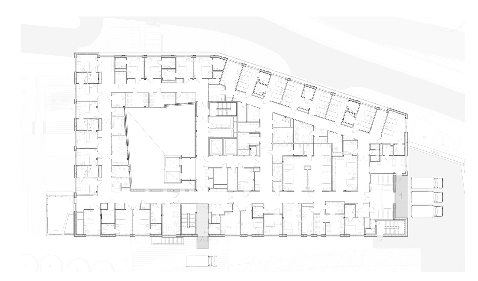 挪威 Haraldsplass 医院 | 开放式病房设计，融入自然景观-35