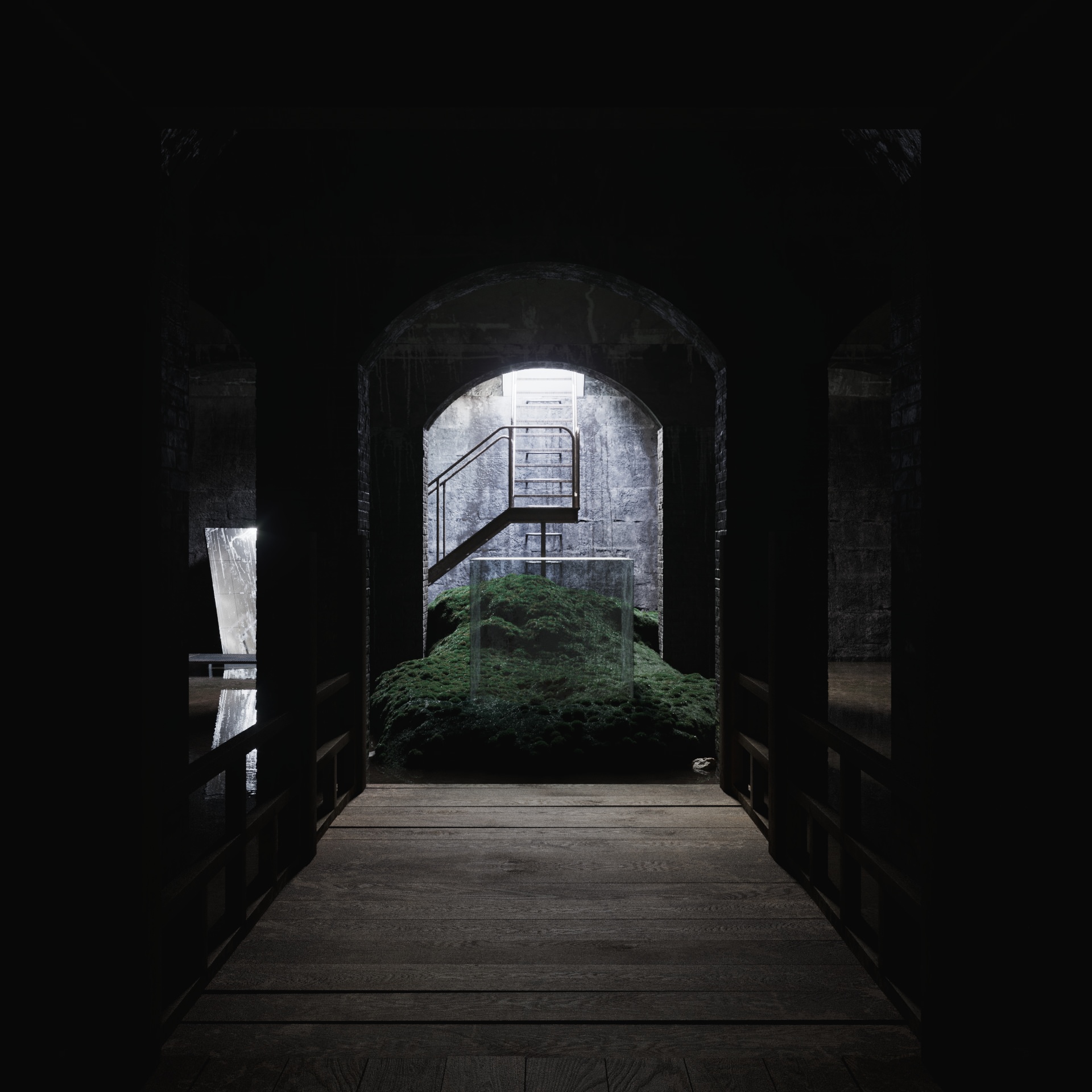 荷兰地下画廊 Cisternerne“水之展”的 3D 建筑设计丨Lunas Visualization-8