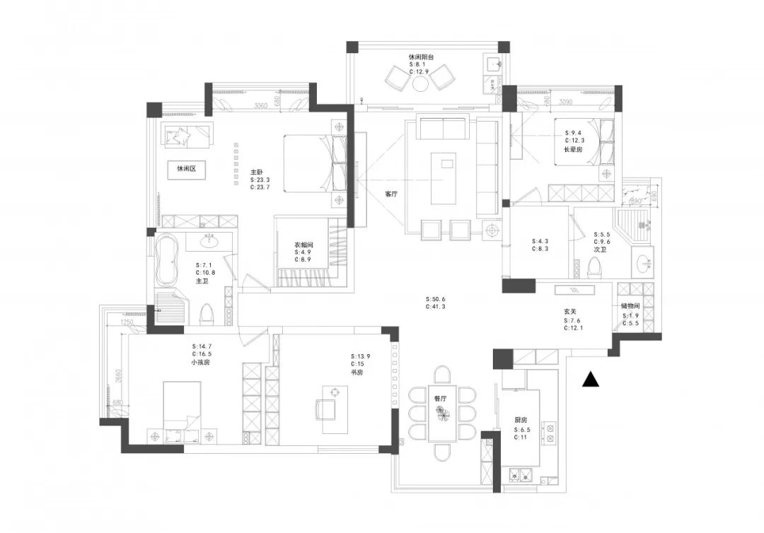 180m²现代简约海景住宅，寂静优雅之美-12