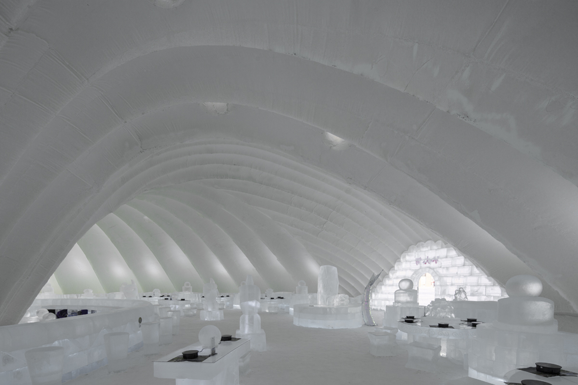 Ice Restaurant, The 21st ICE& SNOW WORLD / International Ice Snow Architecture Innovation Research Center + Architecture School, Harbin Institute of Technology-38