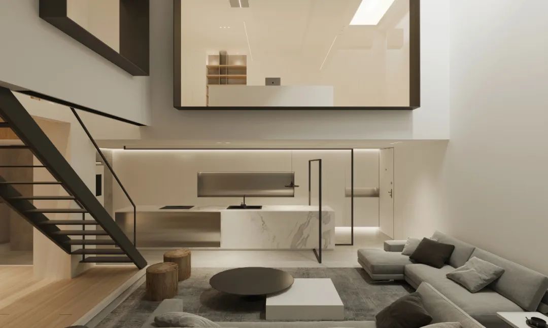 上海融信别墅地下空间极致简约设计-38