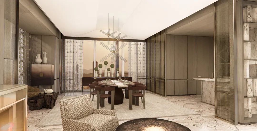 珠海琴澳湾1号「雲玺」425㎡超级大平层丨中国珠海丨建筑设计为Aedas凯达环球,室内设计为Yabu Pushelberg-29