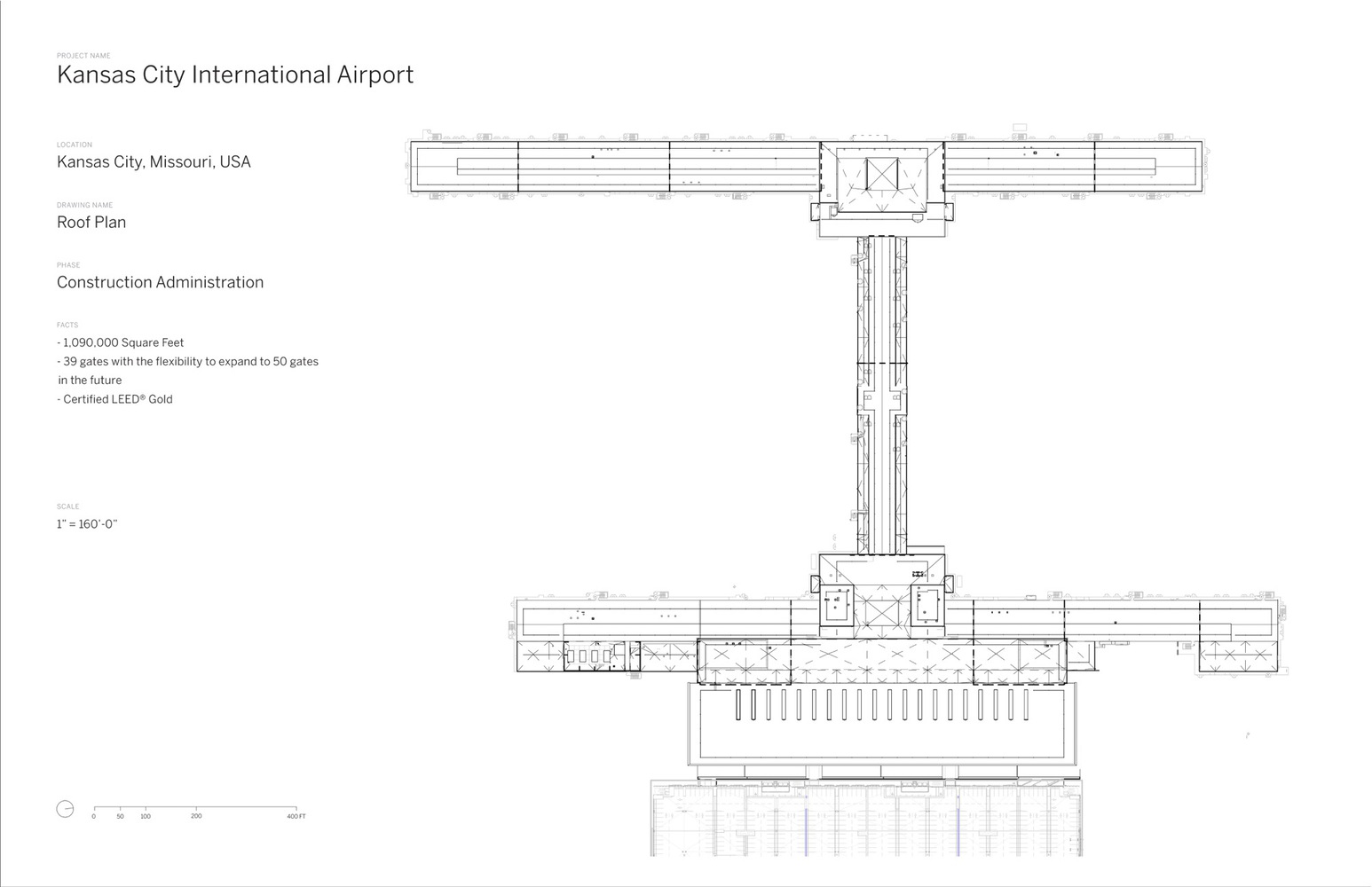 美国堪萨斯城国际机场新航站楼丨斯基德莫尔奥因斯梅里尔公司-30