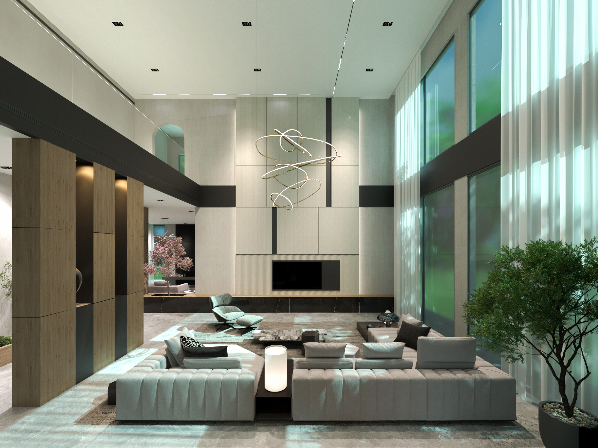 Contemporary Living Area-0