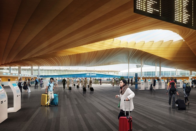 Helsinki Airport to Be Transformed with Undulating Roof and Public Landscape-22