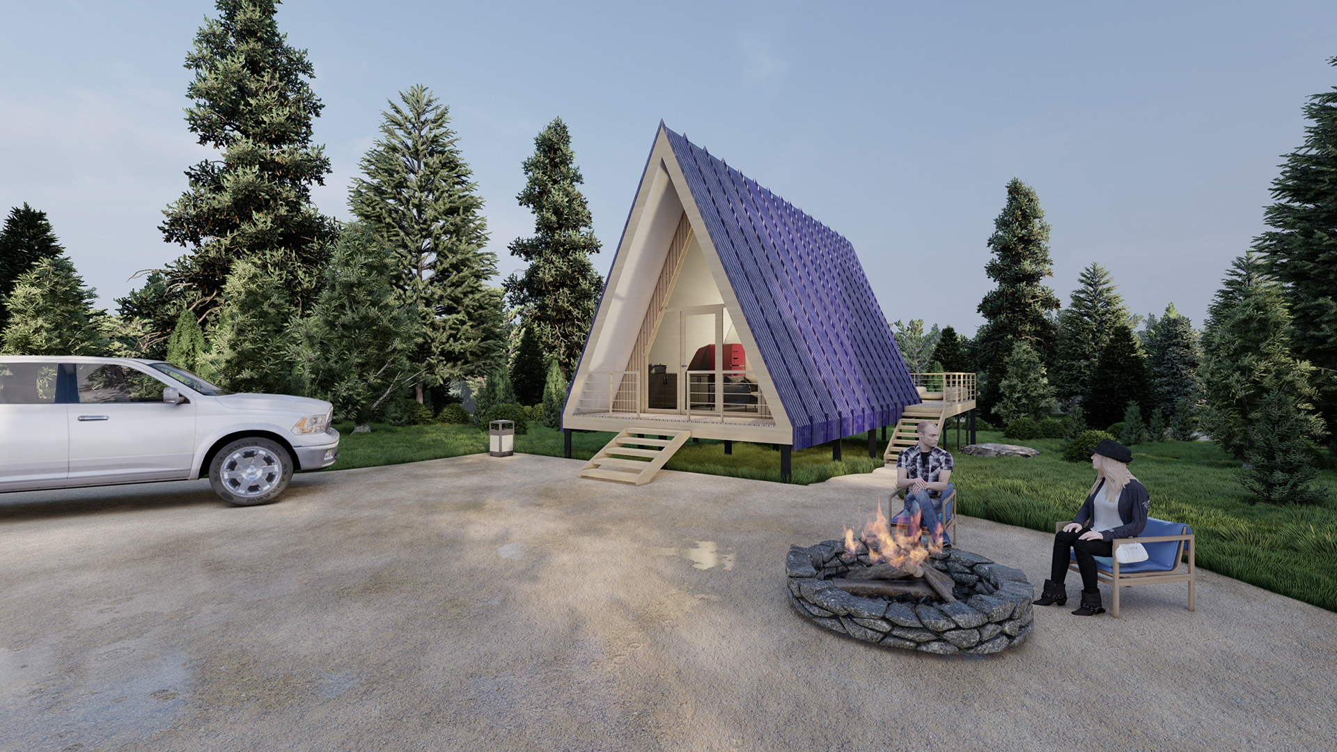 A Frame House, Bryson, North Carolina, USA-1