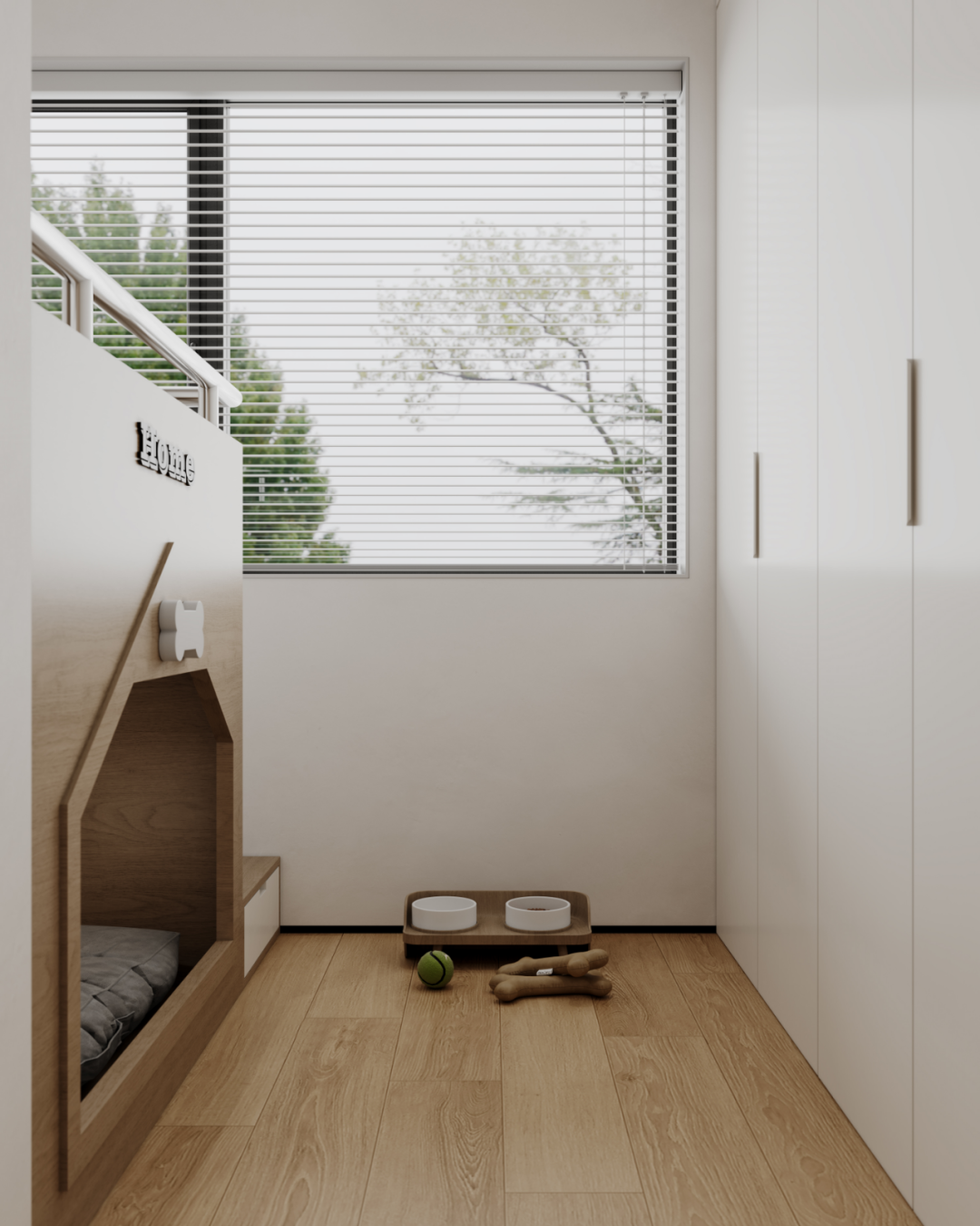 YUJINGDESIGN·现代极简&包豪斯，人宠和谐空间-64