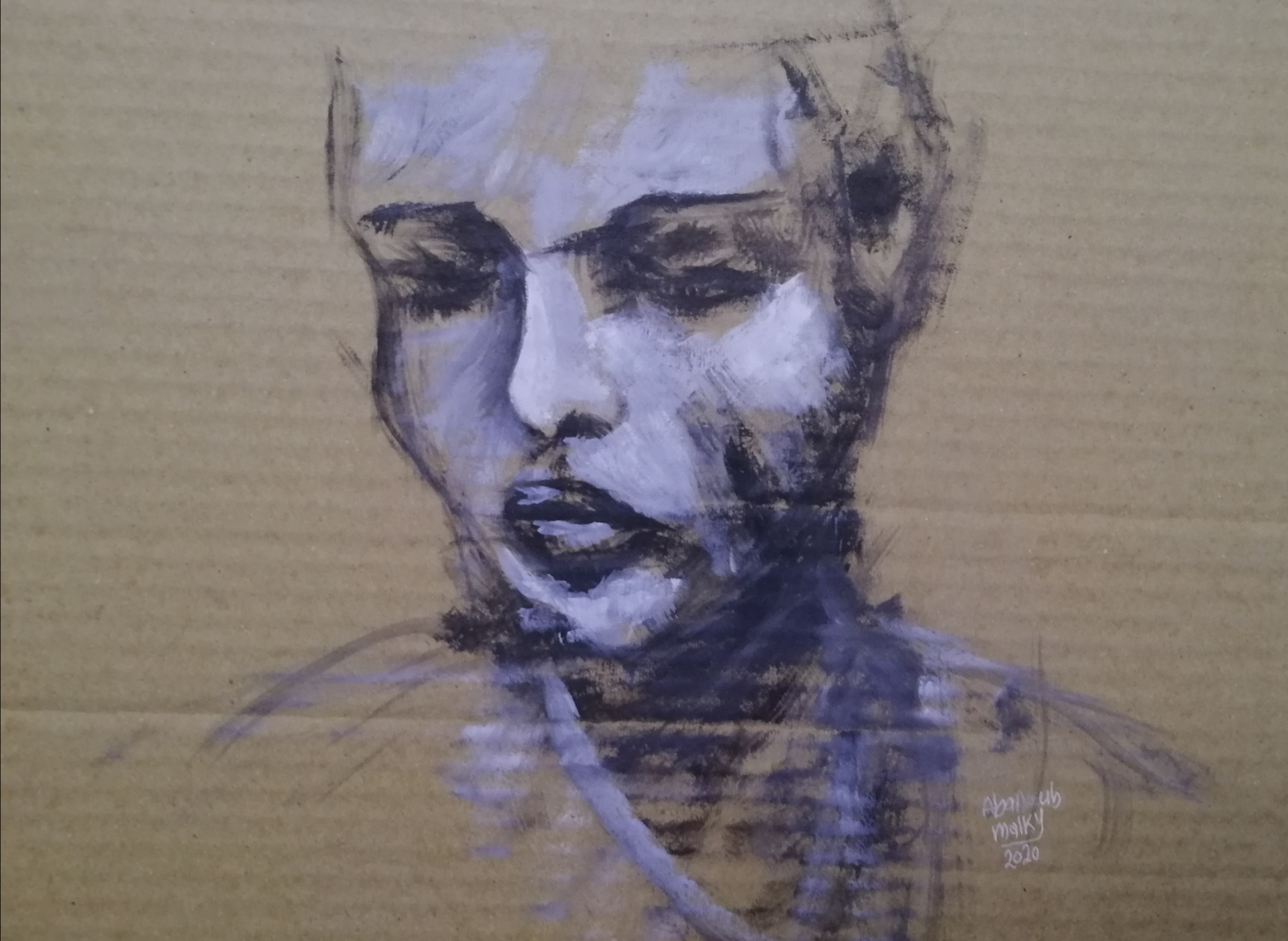 女士肖像素描画廊-21