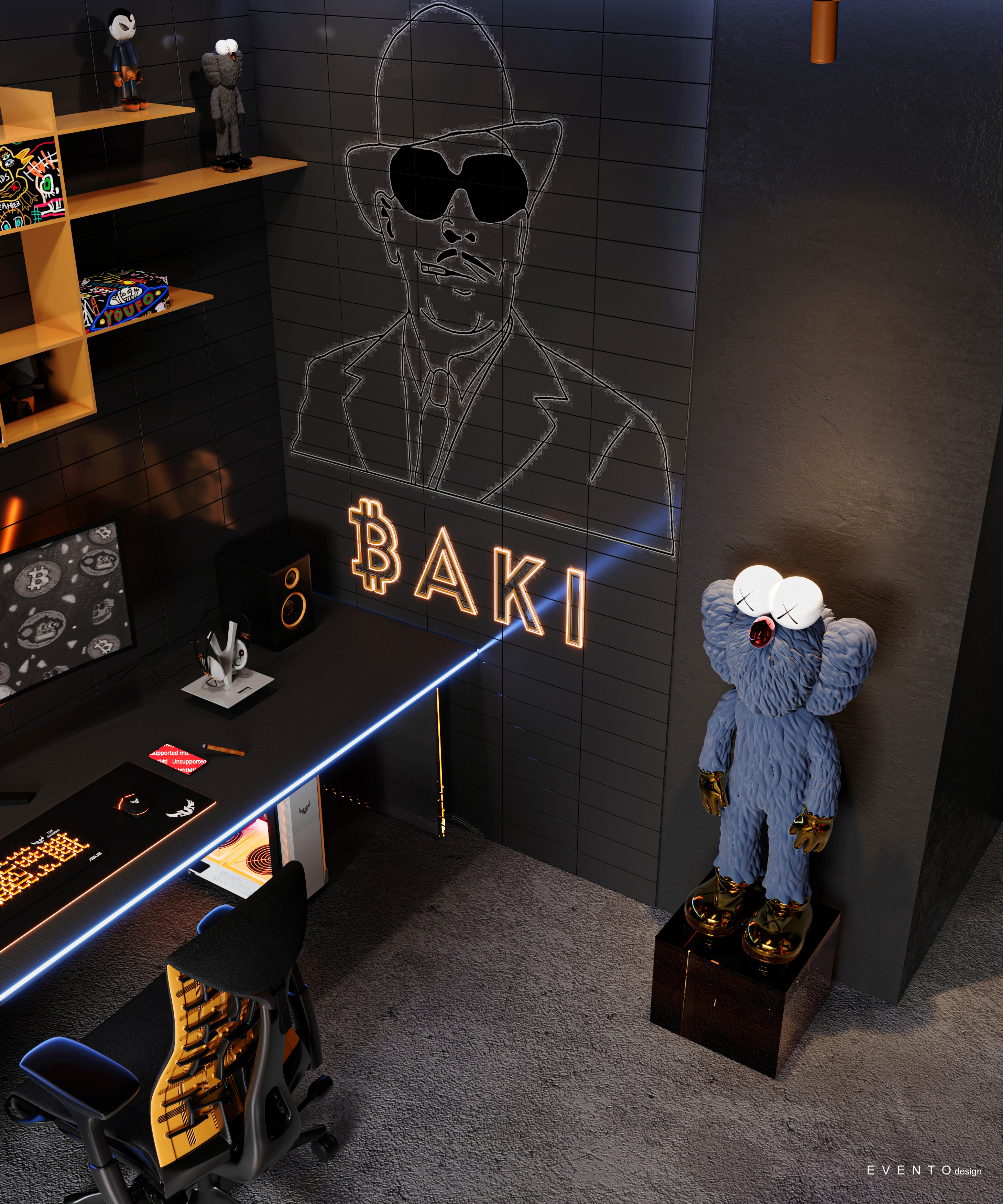 Graphic designer gaming room-11