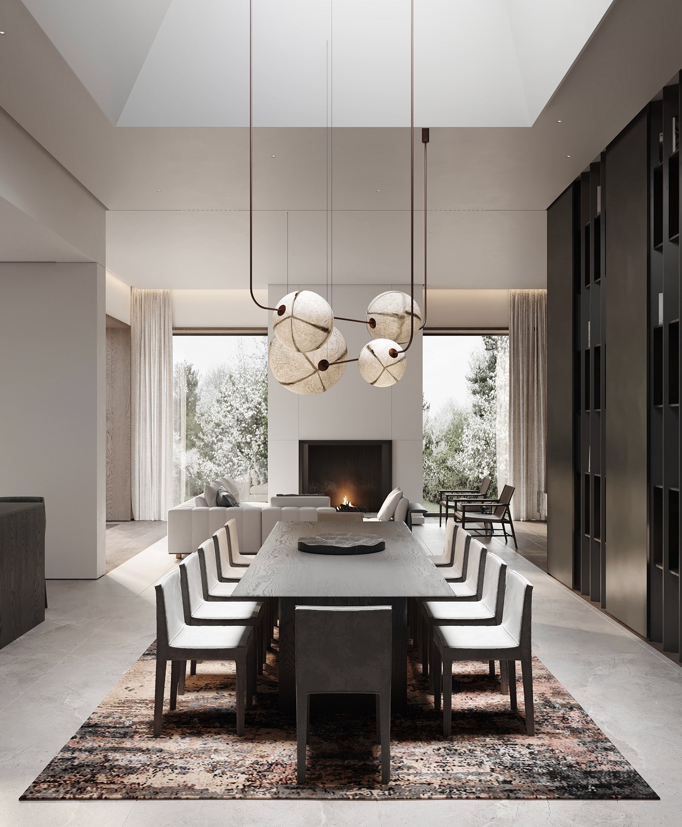 诺沃戈尔斯克一栋住宅的室内设计-2