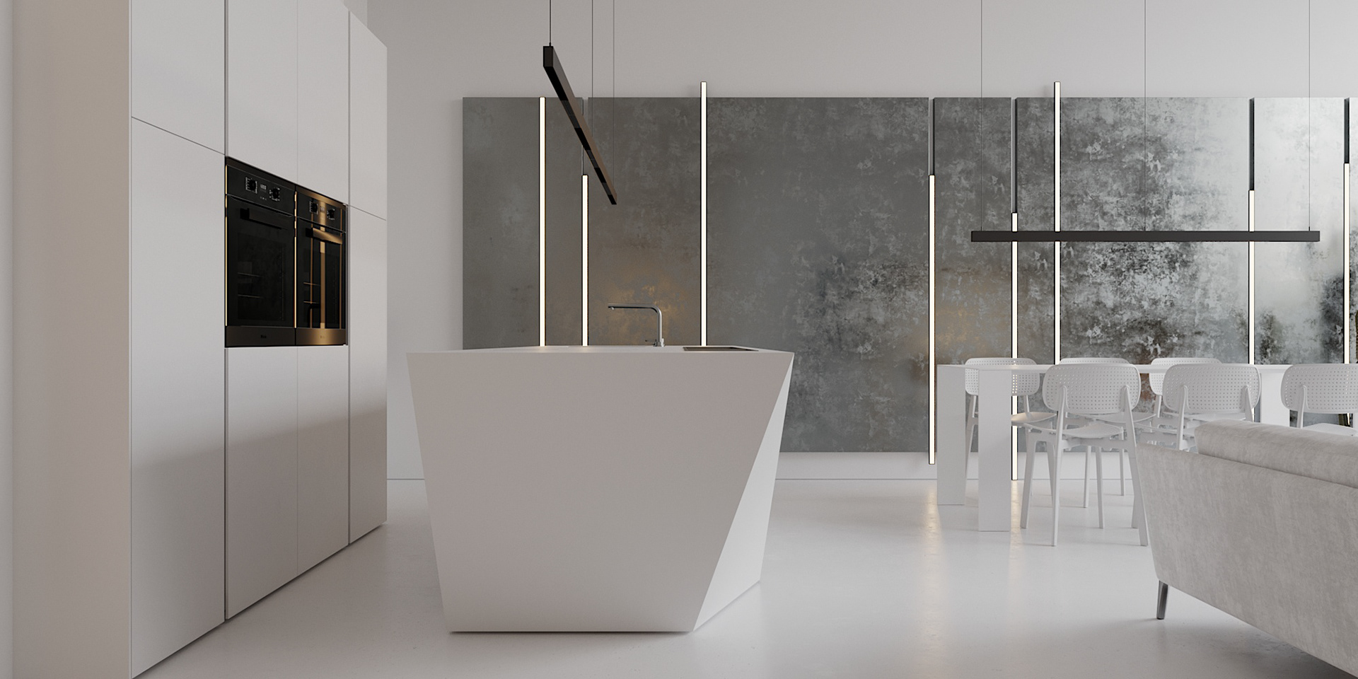 简约风客餐厅设计方案-6