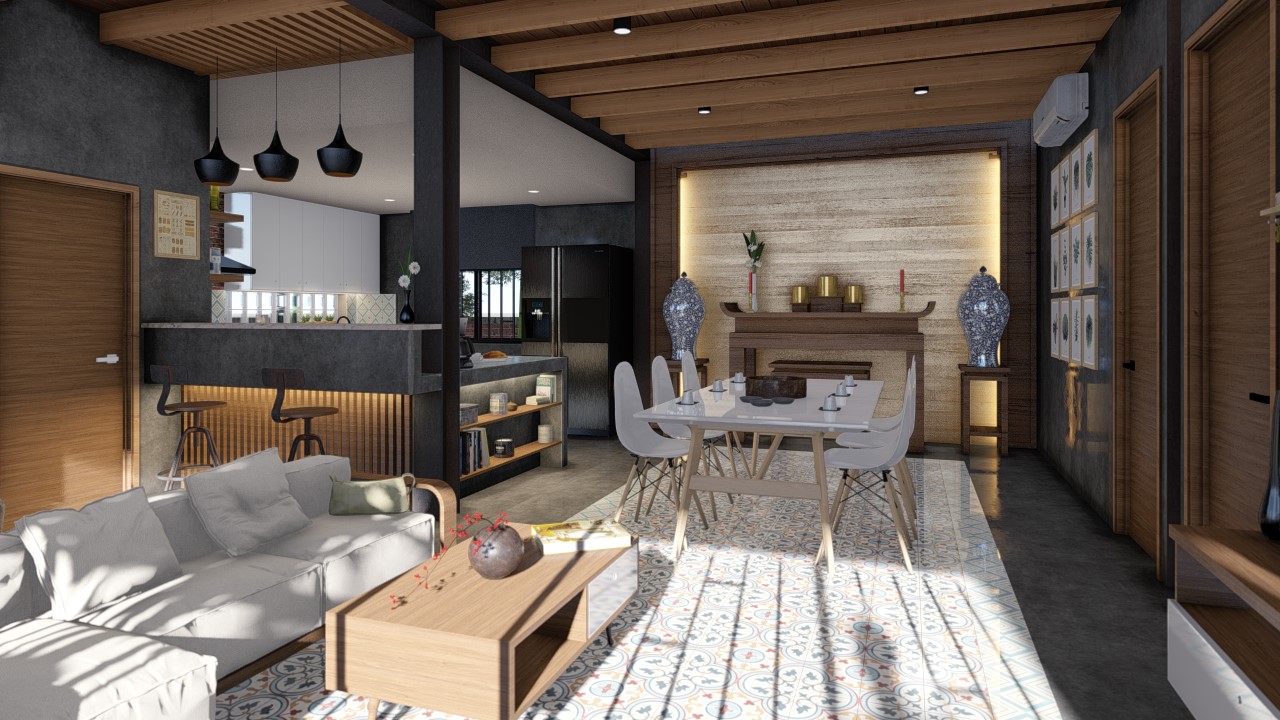 兰花咖啡馆和住宅丨越南丨Nanut Design-7