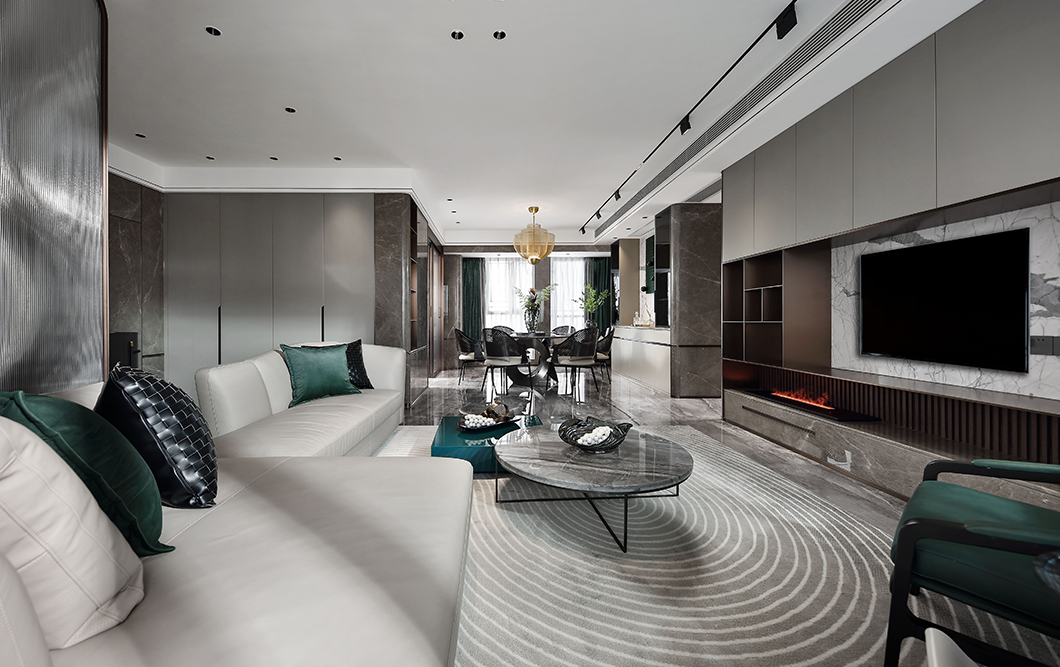 造就设计--简洁高级灰165㎡-6