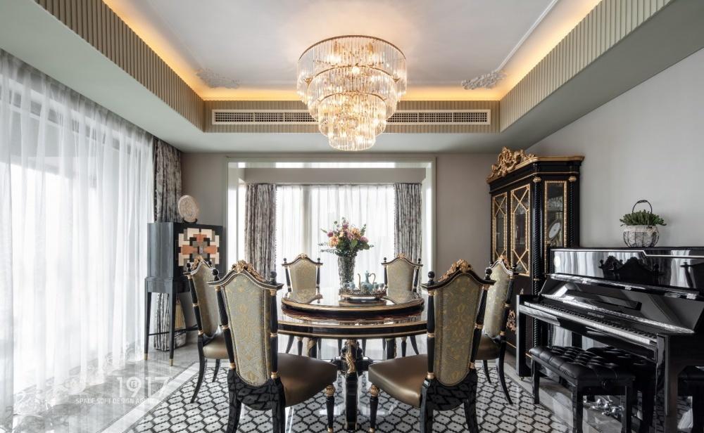 缤纷1917软装丨平层丨优雅新古典，把贵族范儿带入家中-14