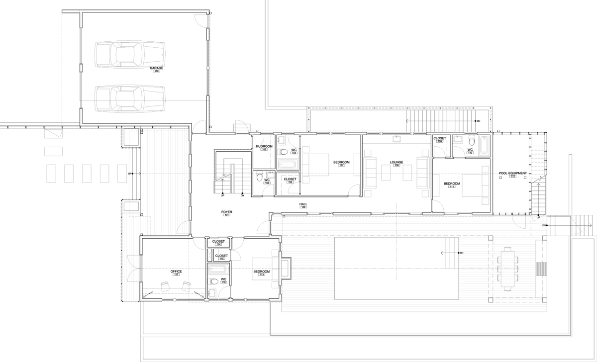 美国蒙淘克门罗街道别墅丨berg design architecture-24